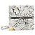 Maison Martin Margiela Pouch Maison Margiela in pelle bianca con graffiti e zip frontale Bianco