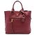 Tote aperta convertibile Prada Red Vitello Daino Rosso Bordò