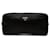Pouch multi-zip in raso nero Prada