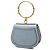 Borsa Nile Chloé Piccola in Pelle Blu con Cinturino da Polso Blu chiaro - vista 2
