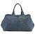 Borsa Tote Prada Blue Large Denim Canapa Logo