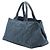 Borsa Tote Prada Blue Large Denim Canapa Logo - vista 2