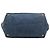 Borsa Tote Prada Blue Large Denim Canapa Logo - vista 3