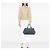Borsa Tote Prada Blue Large Denim Canapa Logo - vista 7