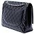 Chanel Black Maxi Classic Patent Single Flap Nero - vista 2