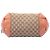 Borsa Satchel Gucci in tela GG beige con Heart Bit - vista 3