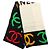 Chanel Seidentuch mit CC-Logo-Print, braun 90
