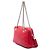 Bolsa de Ombro Gucci Soho com Corrente e Zíper em Couro de Bezerro Vermelho - vista 2