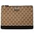 Clutch Gucci in tela GG beige
