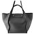 Céline Celine Big Bag Medium in pelle di vitello grana naturale morbida nera Nero - vista 2