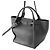Céline Celine Big Bag Medium in pelle di vitello grana naturale morbida nera Nero - vista 3