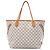 Louis Vuitton White Damier Azur Neverfull MM Bianco