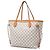 Louis Vuitton White Damier Azur Neverfull MM Bianco - vista 2