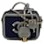 Chanel Blue Small Jersey CC Filigree Vanity Case