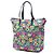 Borsa Satchel Prada in Tessuto Stampato Blu - vista 2