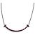 Tiffany & Co Collana Tiffany T Smile Small in oro bianco 18K e zaffiri rosa D'oro