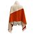 Hermès HERMES Stola Casaque Bicolor con Frange 100% Cashmere Beige Arancione - vista 4
