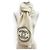 Chanel Cashmere Strick-Stola mit Coco Mark Schwarz Roh - Ansicht 2
