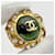 Orecchini a clip Chanel Coco Mark D'oro Verde - vista 11
