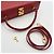 Borsa a tracolla Fendi in pelle rossa Rosso - vista 15