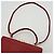 Borsa a tracolla Fendi in pelle rossa Rosso - vista 8