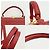 Borsa a tracolla Fendi in pelle rossa Rosso - vista 9