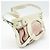Borsa a tracolla Salvatore Ferragamo Gancini Rosa Bianco - vista 3
