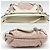 Borsa a tracolla Salvatore Ferragamo Gancini Rosa Bianco - vista 5