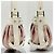 Borsa a tracolla Salvatore Ferragamo Gancini Rosa Bianco - vista 6