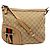 Borsa a tracolla in tela Gucci Marrone Beige