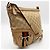 Borsa a tracolla in tela Gucci Marrone Beige - vista 4