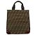 Fendi Zucca Tote Bag Braun Leder und Canvas - Ansicht 2