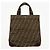 Fendi Zucca Tote Bag Braun Leder und Canvas - Ansicht 3
