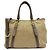 Borsa Tote Prada in Jacquard BN2832 Beige Marrone scuro - vista 2