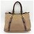 Borsa Tote Prada in Jacquard BN2832 Beige Marrone scuro - vista 3