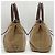 Borsa Tote Prada in Jacquard BN2832 Beige Marrone scuro - vista 5