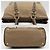 Borsa Tote Prada in Jacquard BN2832 Beige Marrone scuro - vista 6