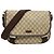 Borsa a tracolla Gucci GG Supreme da uomo Marrone Beige