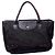 Borsa shopper Longchamp nera in tela monogrammata Nero