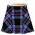 Autre Marque Falda acampanada Snidel Tweed Check Negro