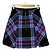 Autre Marque Falda acampanada Snidel Tweed Check Negro - vista 2