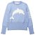 Thom Browne 4BAR Wollpullover mit Delfin-Intarsia Weiß