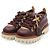 Louis Vuitton LV Remix Monogram Canvas Leather Derby Boots Braun