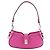 Borsa a tracolla mini Gucci Moon Side in tela GG Rosa