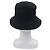 Cappello bucket Hermès Fred H Stripe58 in cotone Nero - vista 5