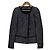 Autre Marque Chaqueta Riders sin cuello de tweed Max&co Azul Azul marino