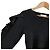 Autre Marque And Couture Strickpullover mit Rüschenärmeln Schwarz - Ansicht 3