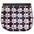 Borsa a pochette in PVC con stampa a quadri Marni Flower Cafe