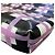 Borsa a pochette in PVC con stampa a quadri Marni Flower Cafe - vista 13
