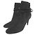 Stivaletti corti in camoscio Rockstud Valentino Garavani Nero